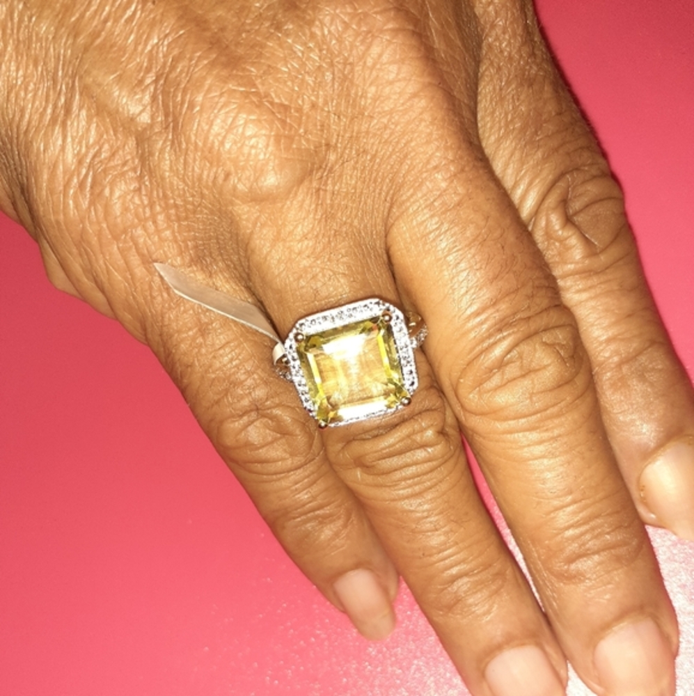 Topaz Yellow Gold Ring